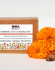 Turmeric Soap Made With Turmeric, Calendula Flowers & Silk - Koka Beauty