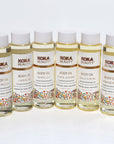 Line up of all Koka Beauty Oils