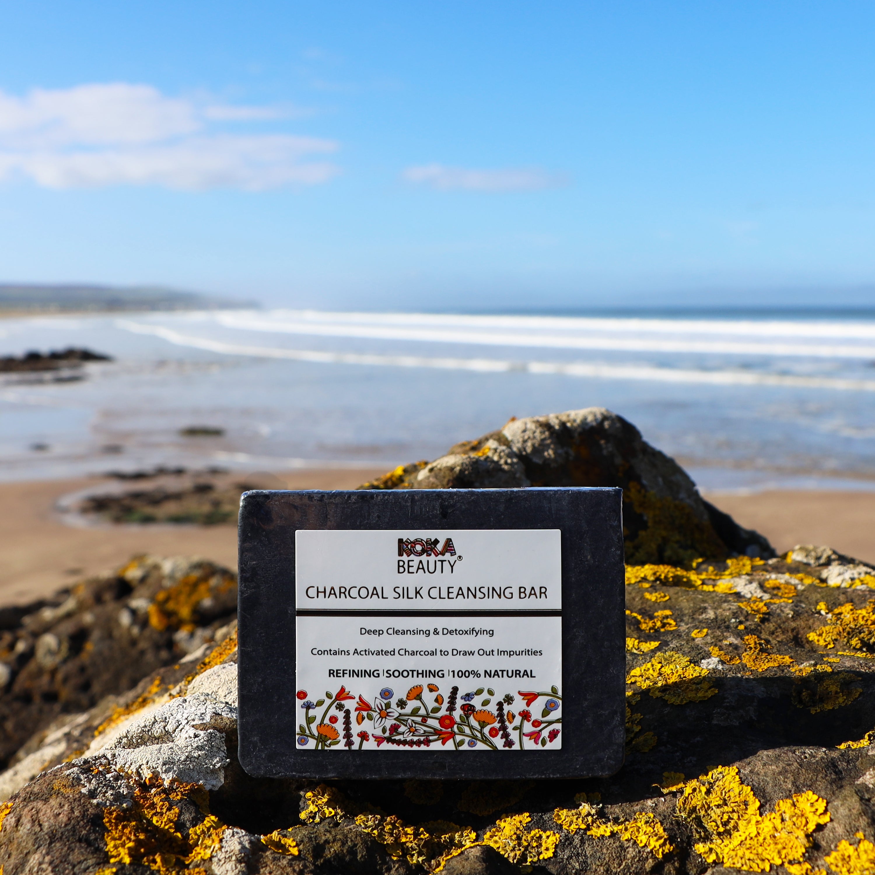 Charcoal Soap Made With Activated Charcoal & Silk – Koka Beauty