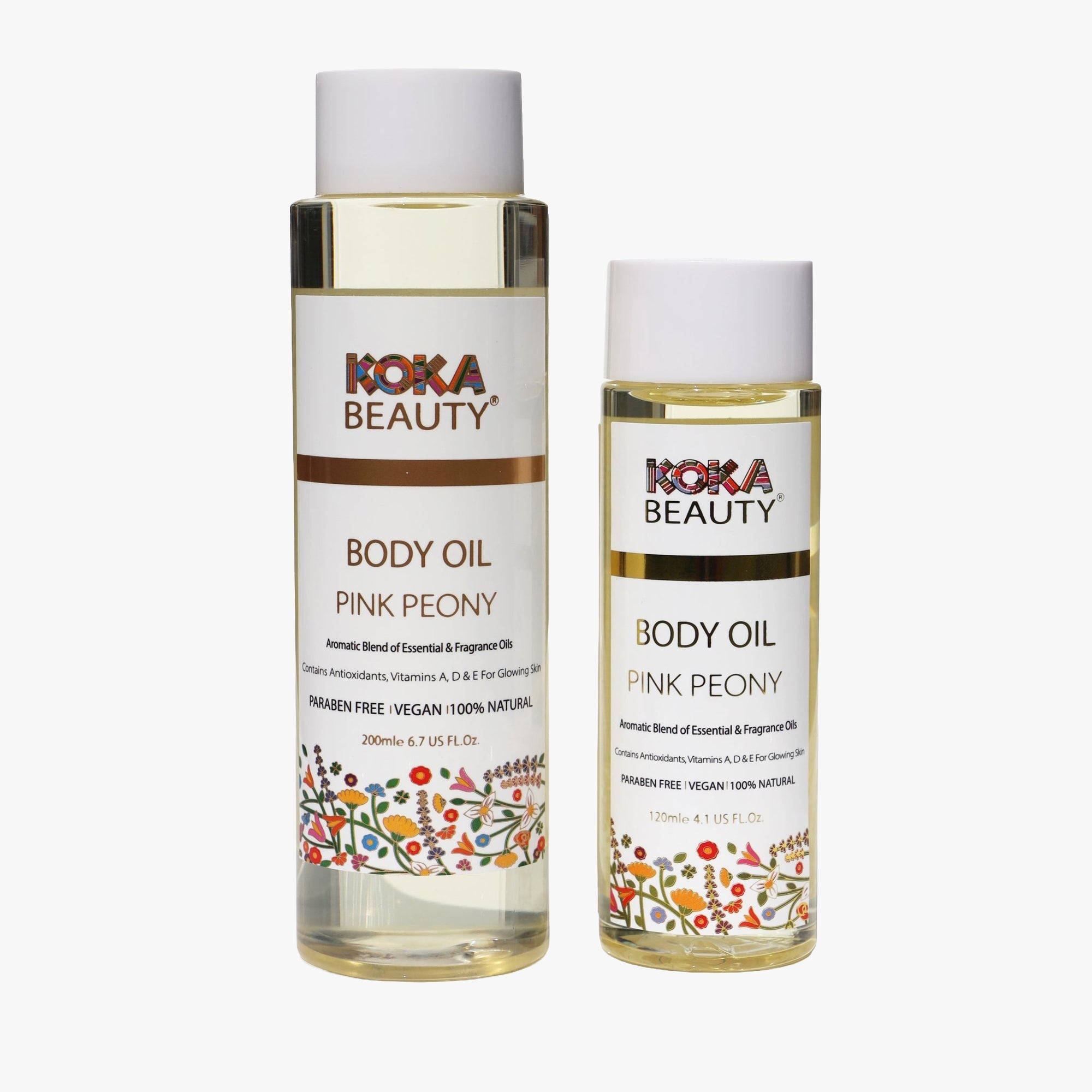 Pink Peony Body Oil | Made With Rose, Geranium, Patchouli &amp; Sandalwood Essential Oils