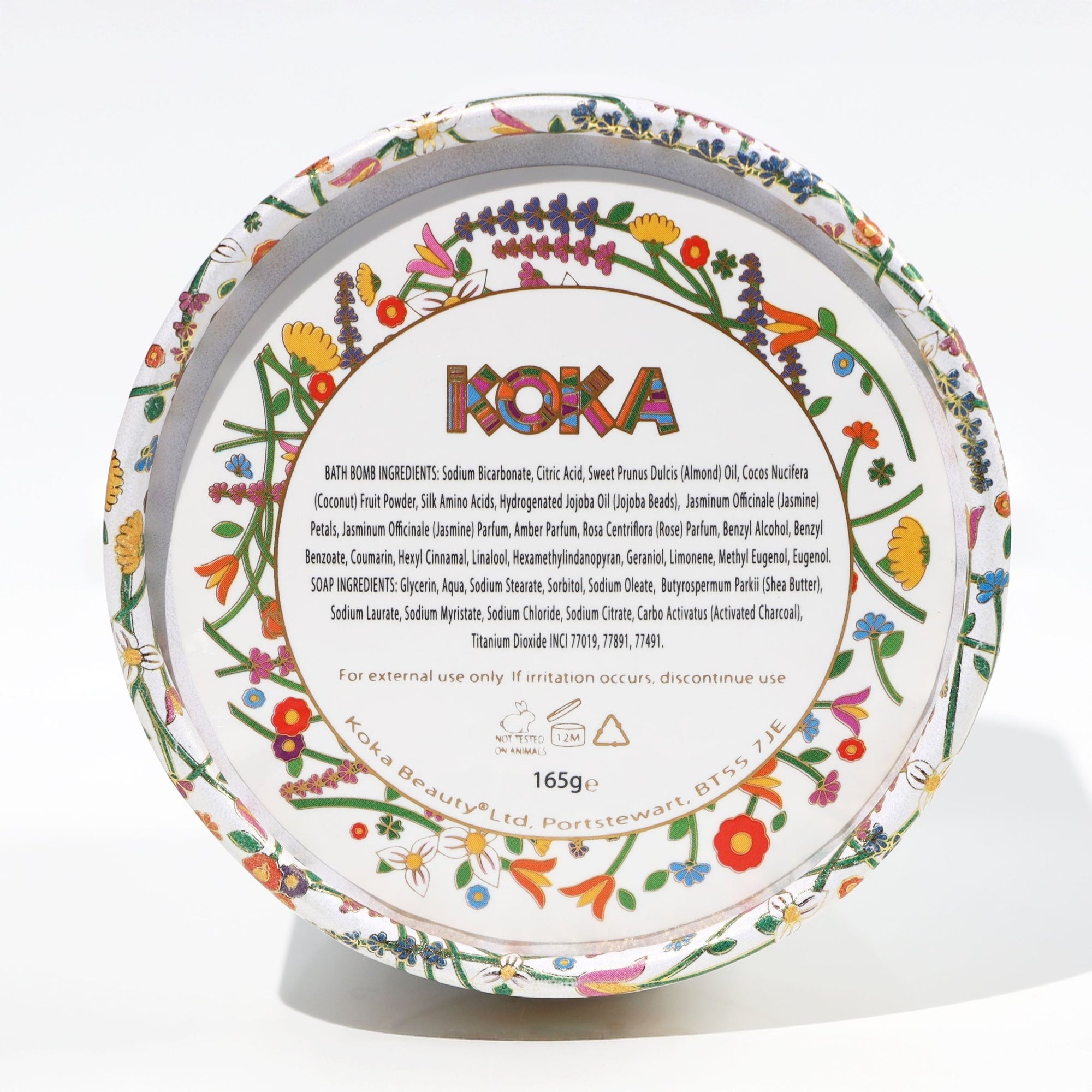 Jasmine Bath Bomb &amp; Soap Handmade with Real Jasmine Flowers - Koka Beauty