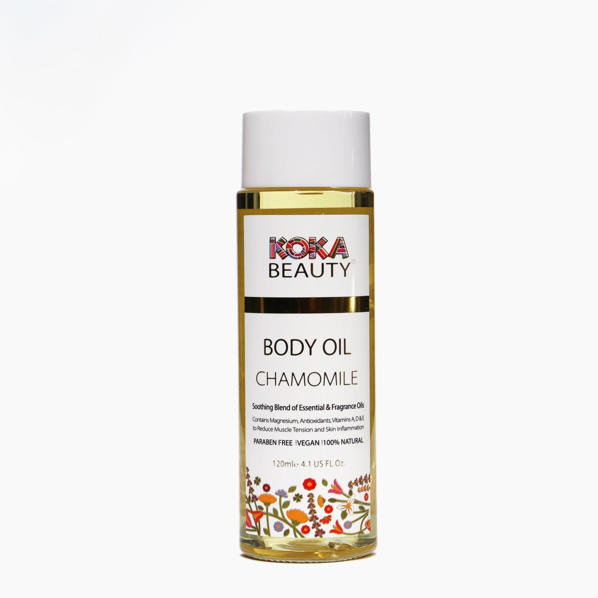 Chamomile Body Oil | Infused with Magnesium, Vitamin E & Chamomile Essential Oil - Koka Beauty