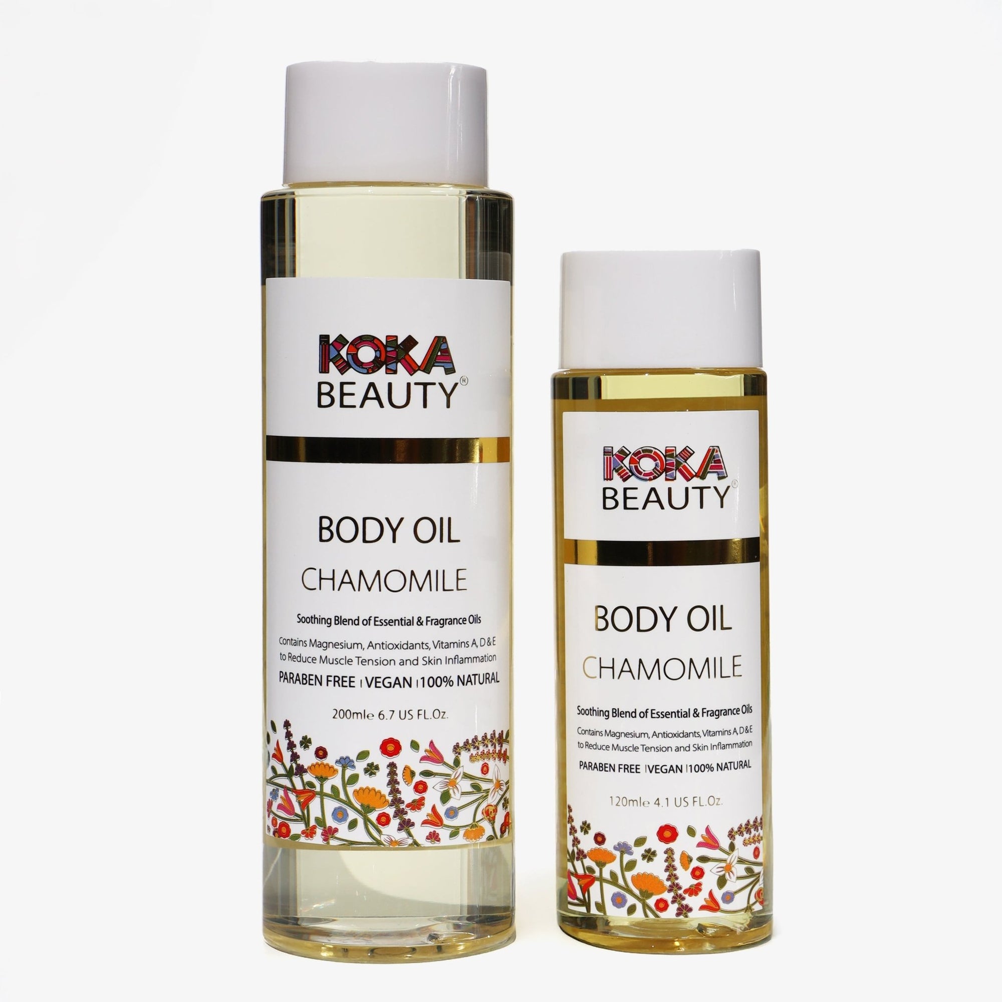 Chamomile Body Oil | Infused with Magnesium, Vitamin E & Chamomile Essential Oil - Koka Beauty