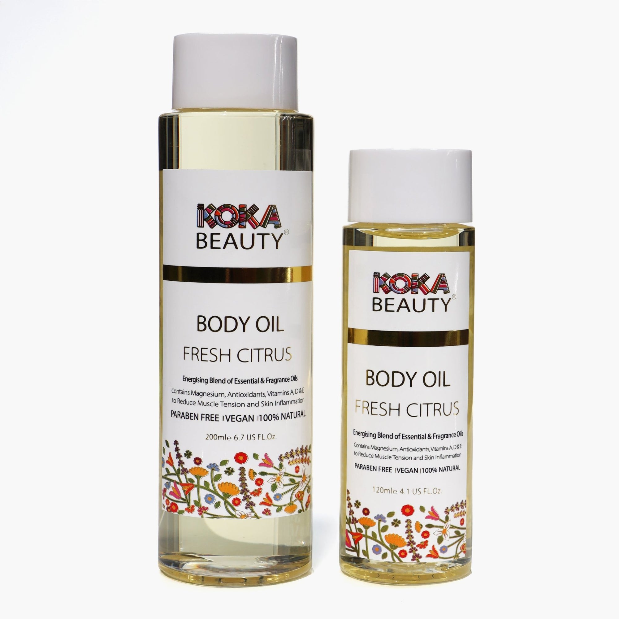 Citrus Body Oil | Infused with Magnesium, Vitamin E & Orange Essential Oil - Koka Beauty