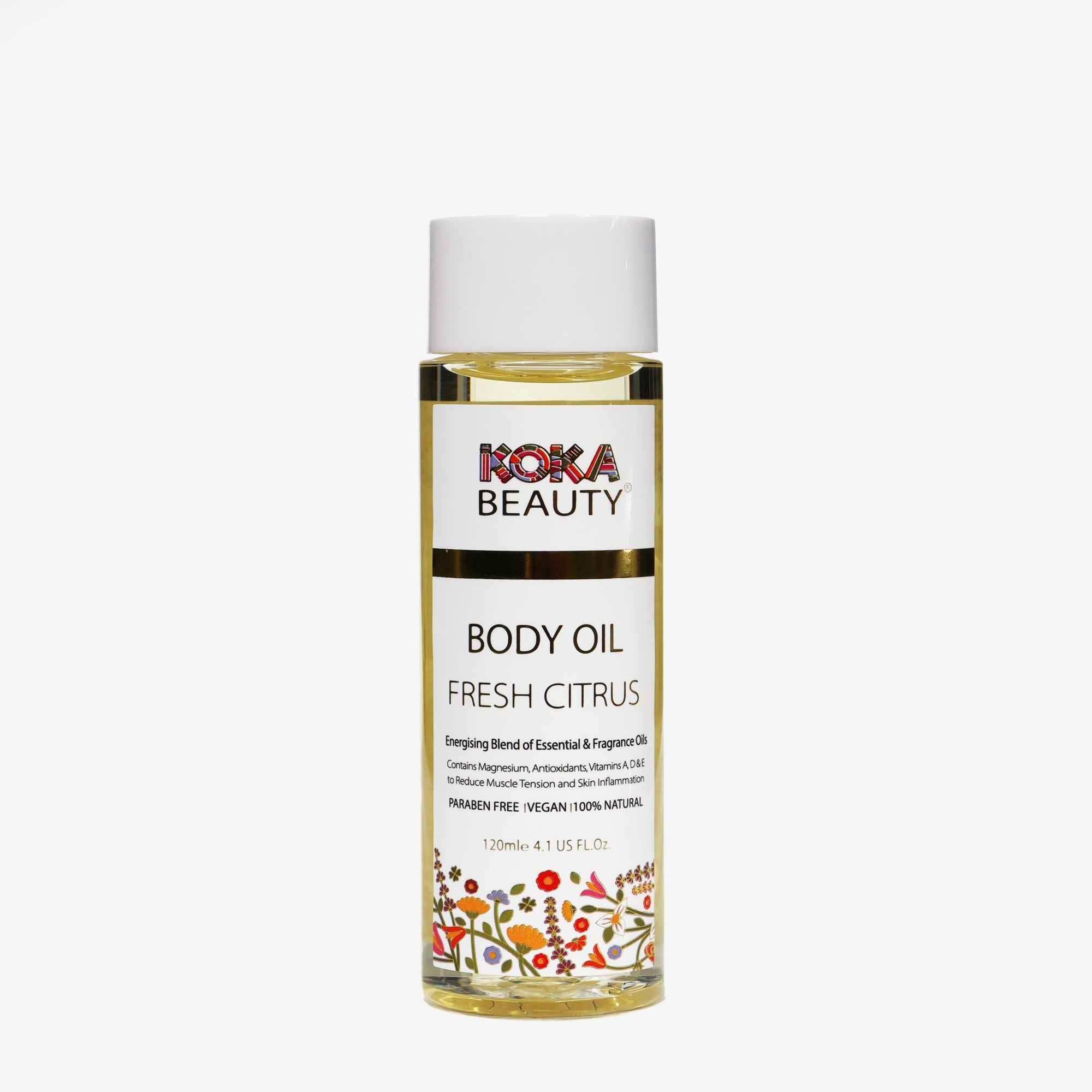Citrus Body Oil | Infused with Magnesium, Vitamin E & Orange Essential Oil - Koka Beauty