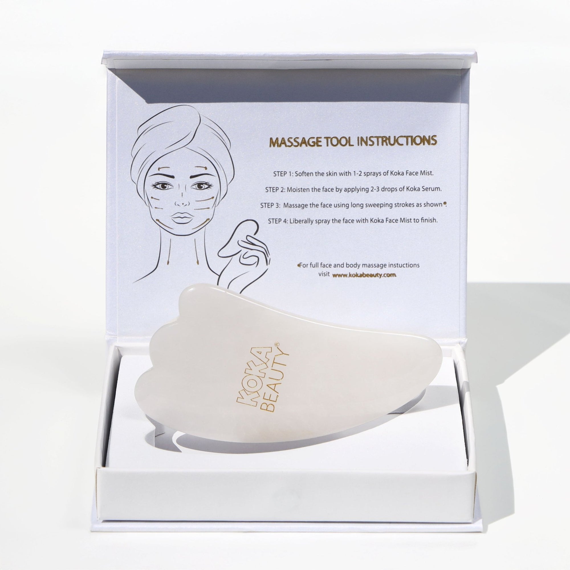 White Jade Gua Sha - Koka Beauty