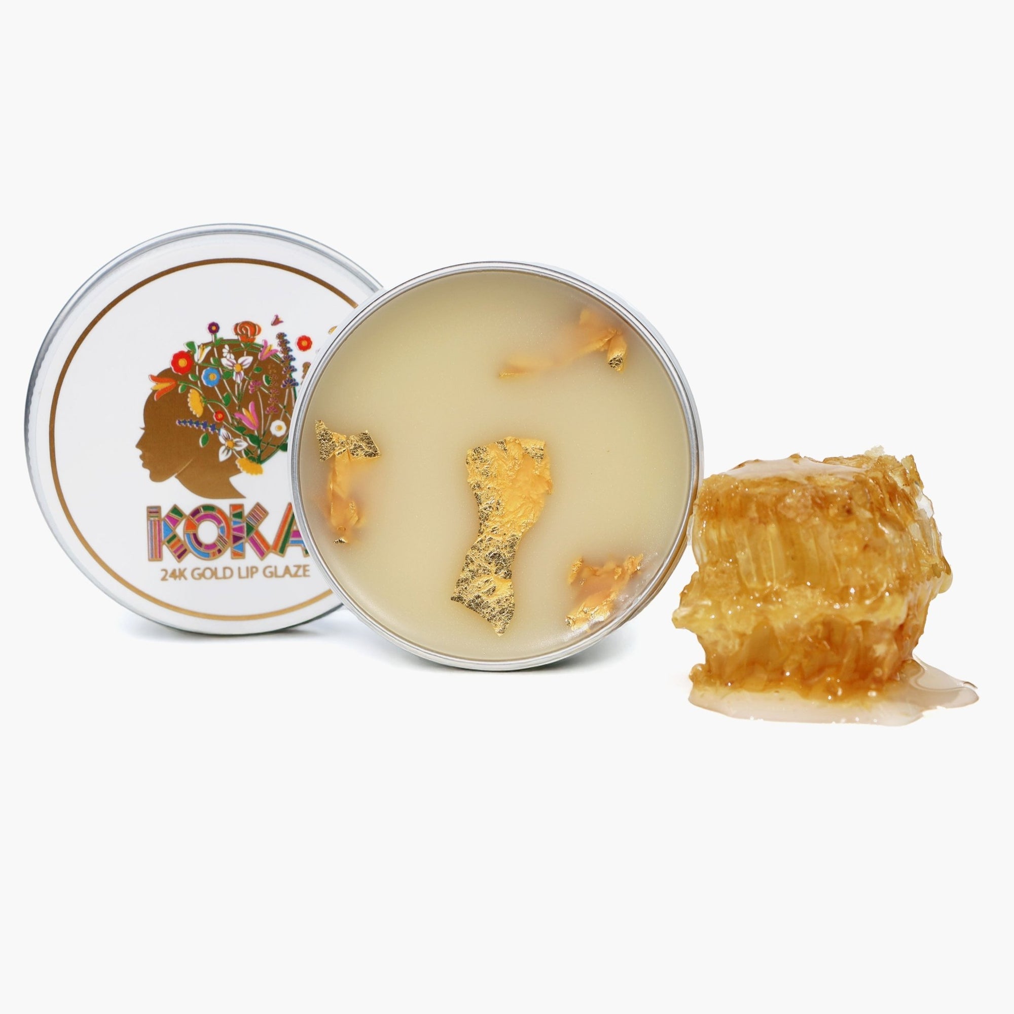Honey Lip Balm Handcrafted With 24k Gold - Honey & Beeswax From Our Own Hives in Ireland. - Koka Beauty