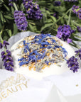 Lavender Silk Bath Bomb | Handmade with Cornflower Petals & Organic Lavender Flowers - Koka Beauty