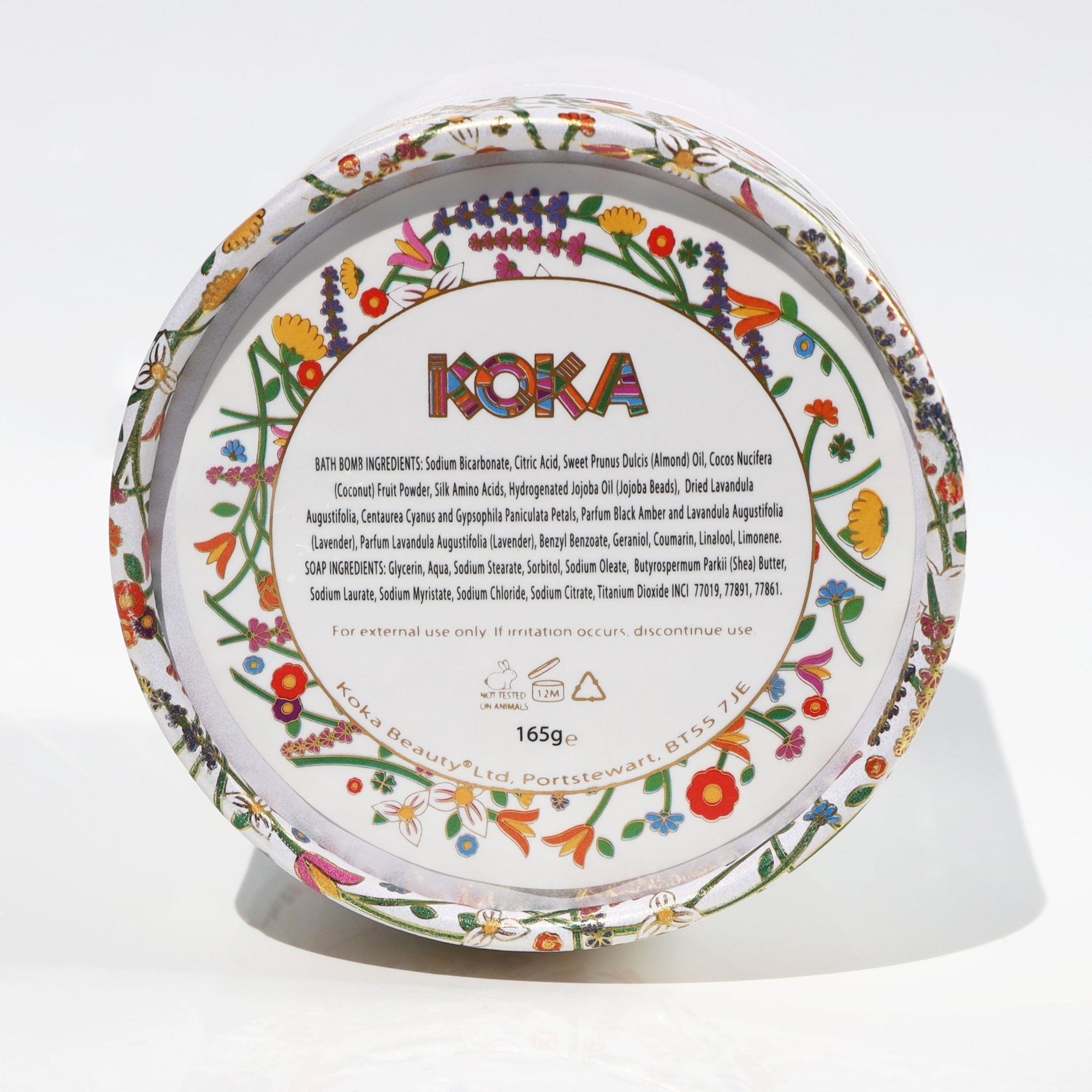 Lavender Silk Bath Bomb | Handmade with Cornflower Petals &amp; Organic Lavender Flowers - Koka Beauty