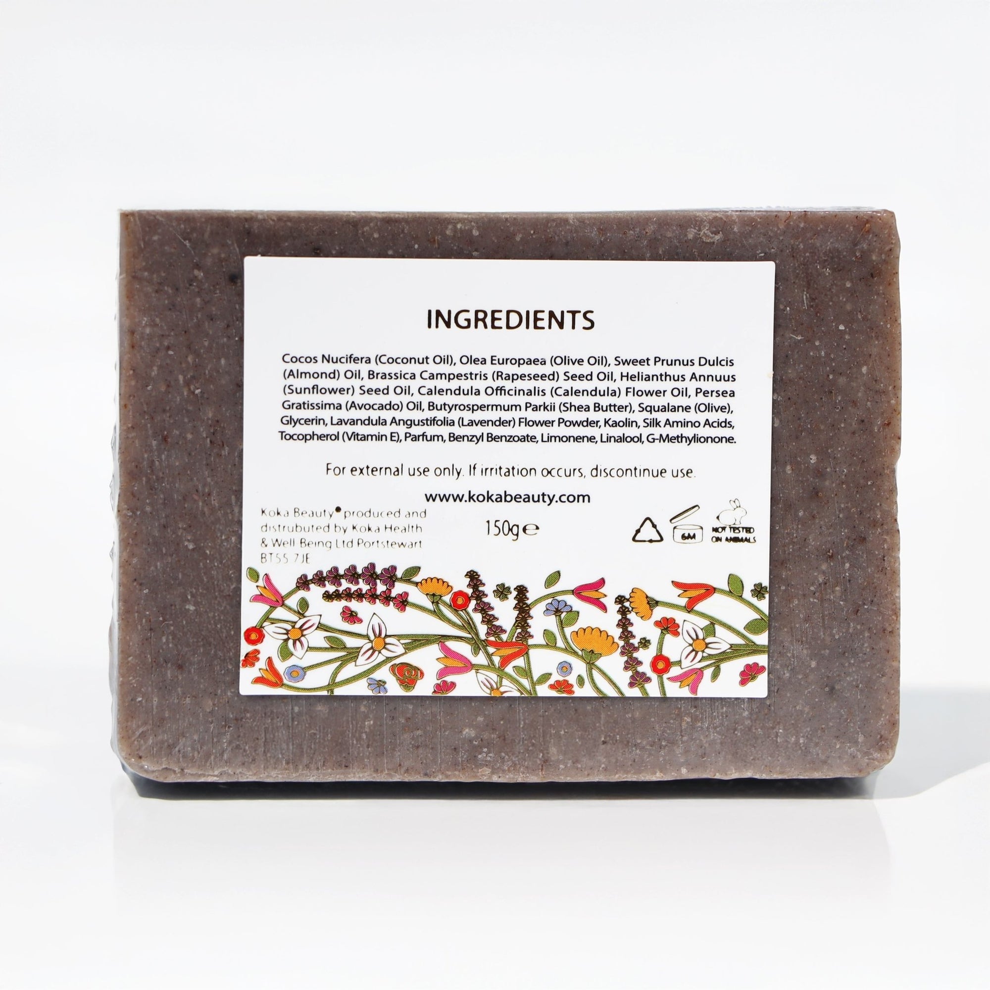 Lavender Soap Made With Brazilian Purple Clay, Silk & Crushed Lavender Petals - Koka Beauty
