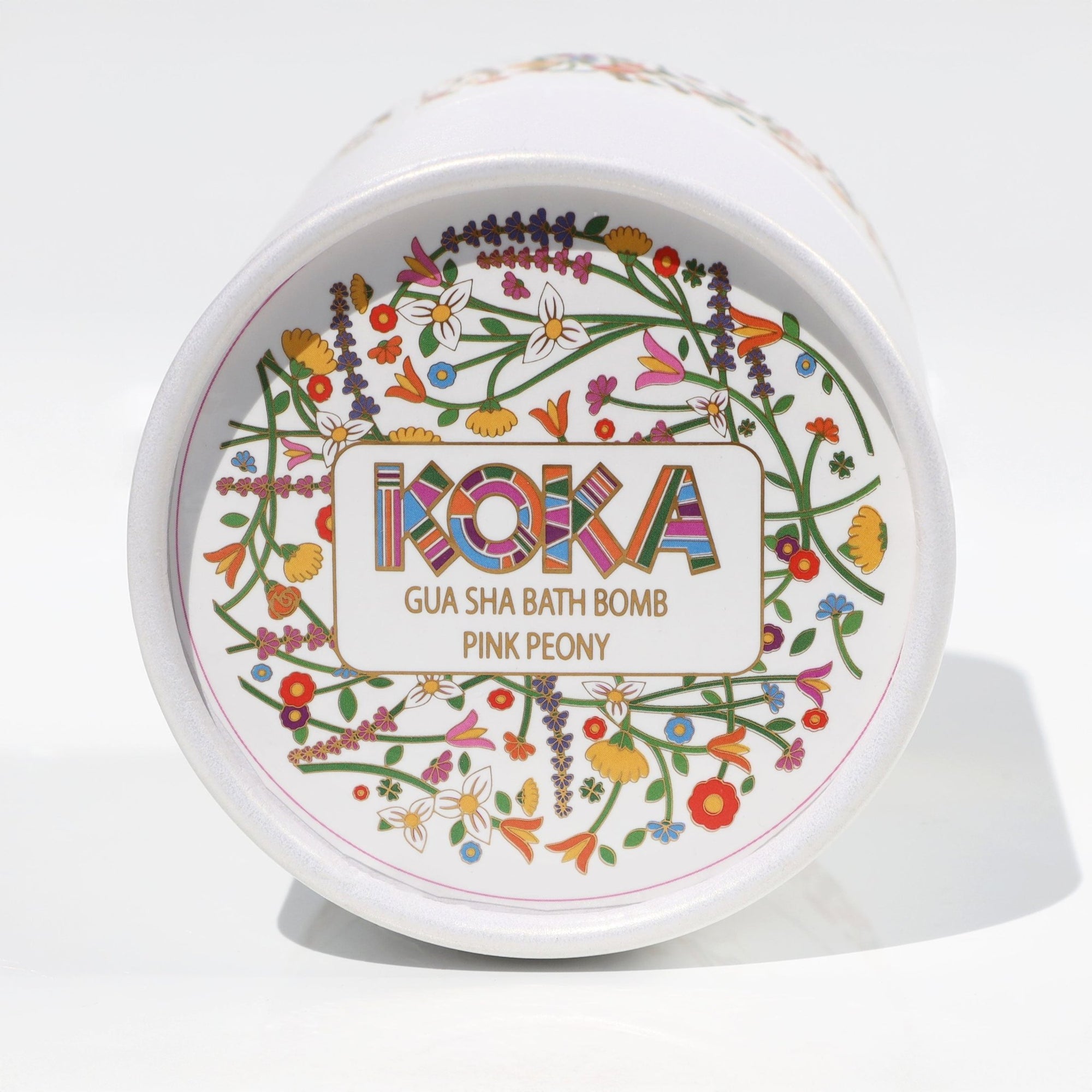 Pink Peony Silk Bath Bomb, Gua Sha and Body Oil Set - Koka Beauty