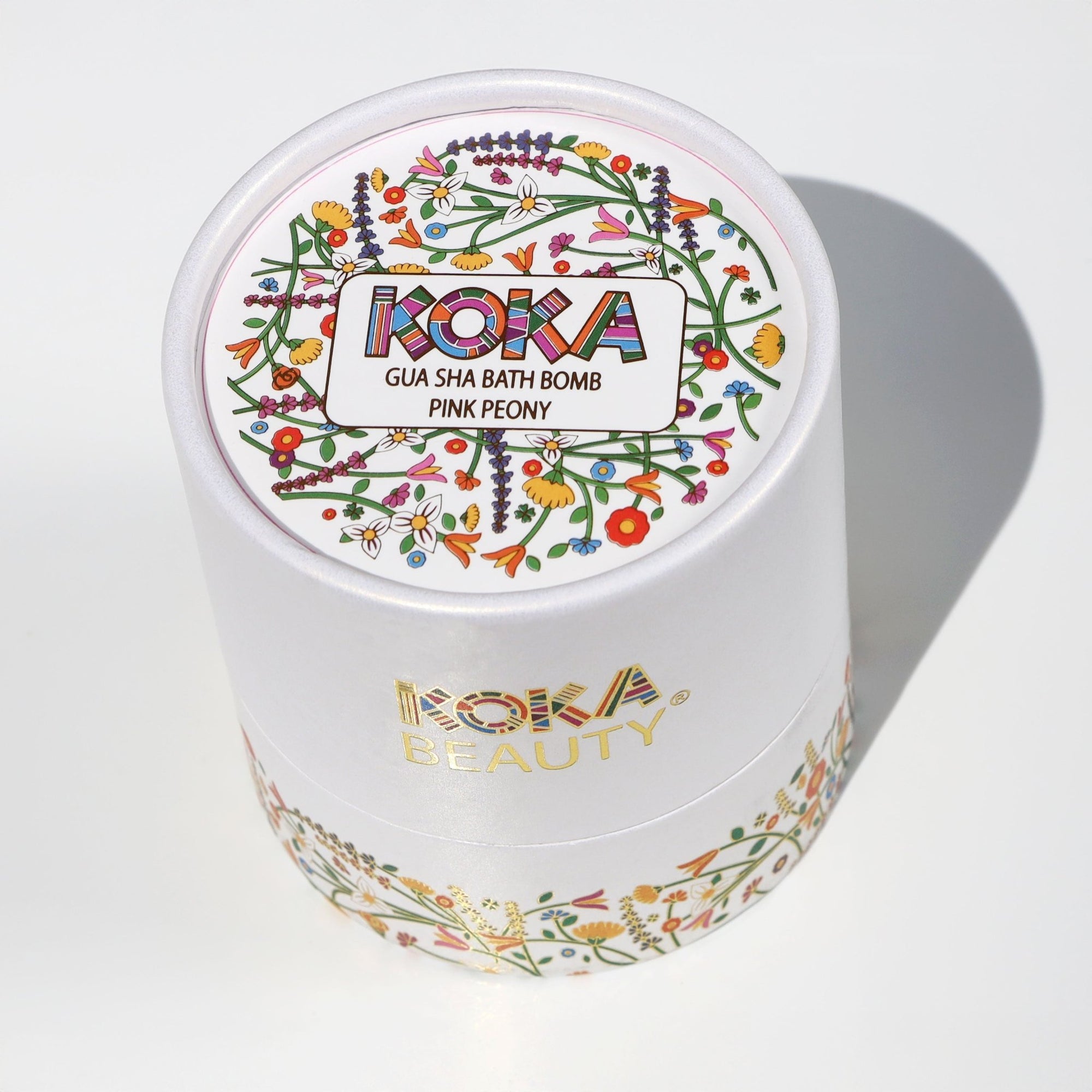 Pink Peony Silk Bath Bomb, Gua Sha and Body Oil Set - Koka Beauty