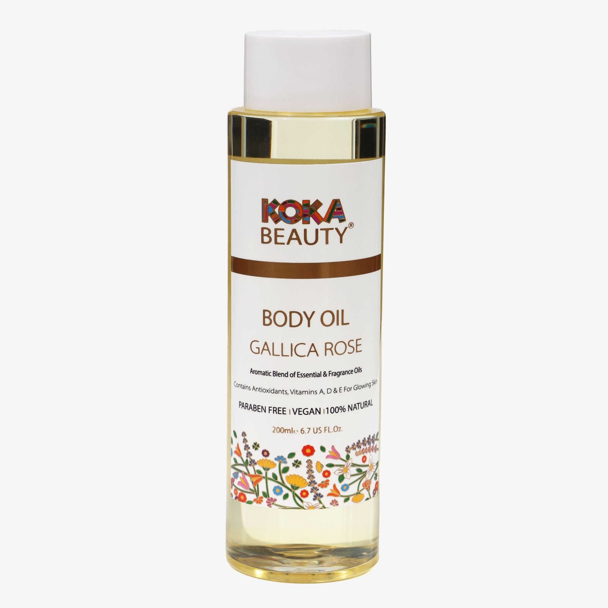 Rose Body Oil, 200ml - Koka Beauty