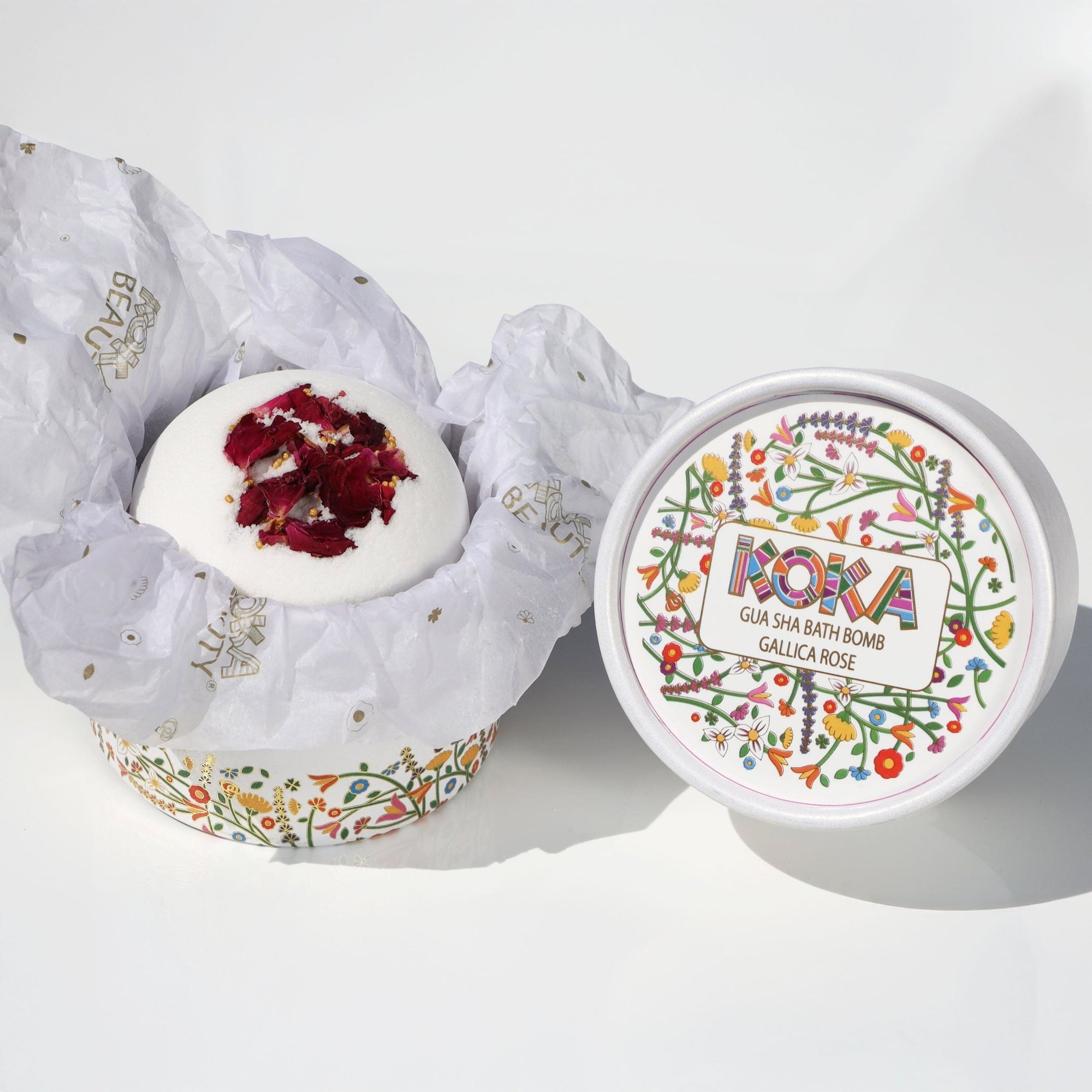 Rose Silk Bath Bomb | Handmade with Rose Petals - Koka Beauty