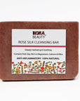 Rose Soap Made With Crushed Rose Petals, French Pink Clay & Silk - Koka Beauty