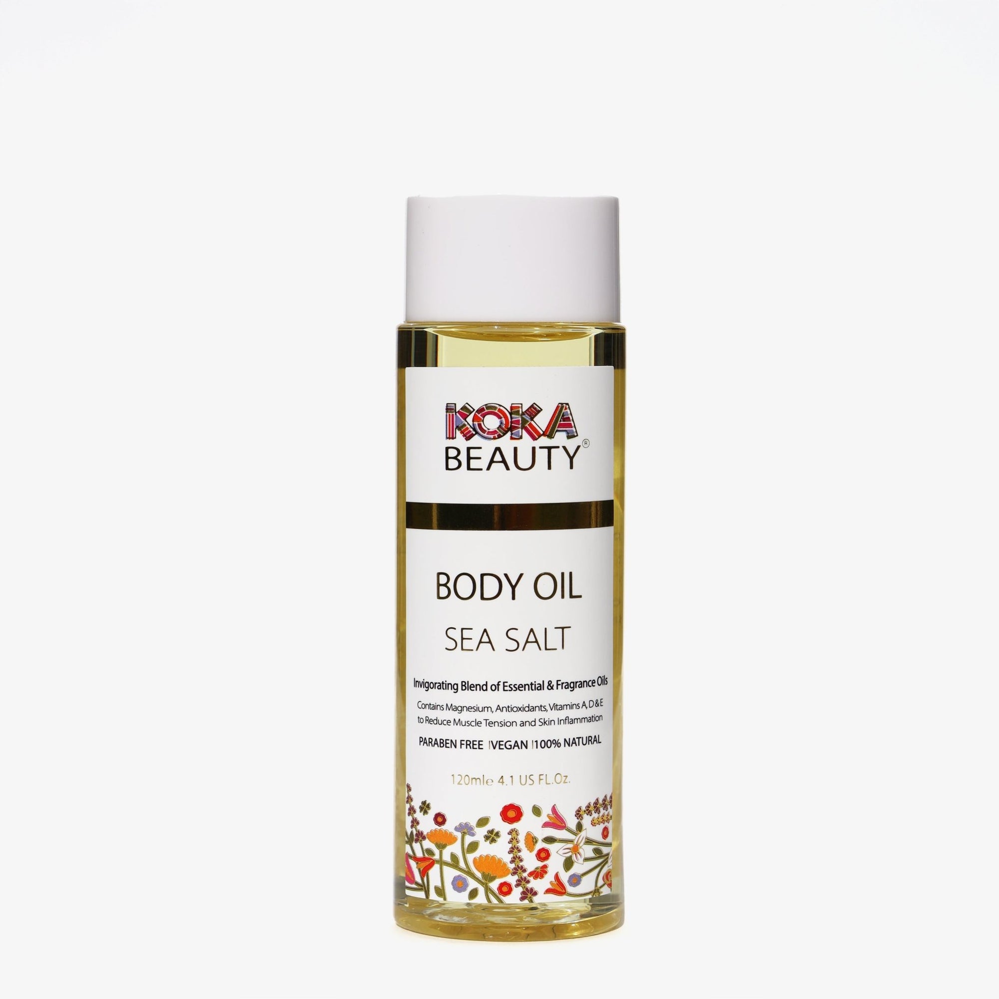 Sea Salt Body Oil | Infused with Magnesium, Vitamin E & Bergamot Essential Oil - Koka Beauty