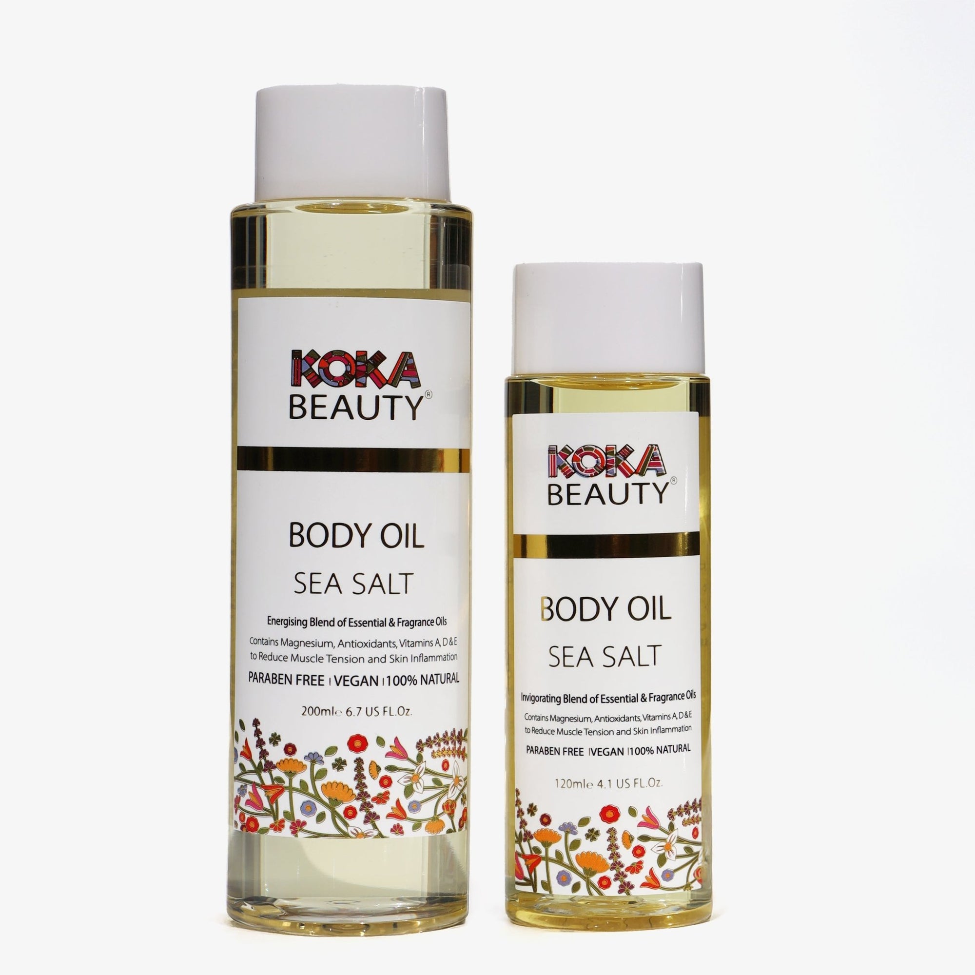Sea Salt Body Oil | Infused with Magnesium, Vitamin E & Bergamot Essential Oil - Koka Beauty