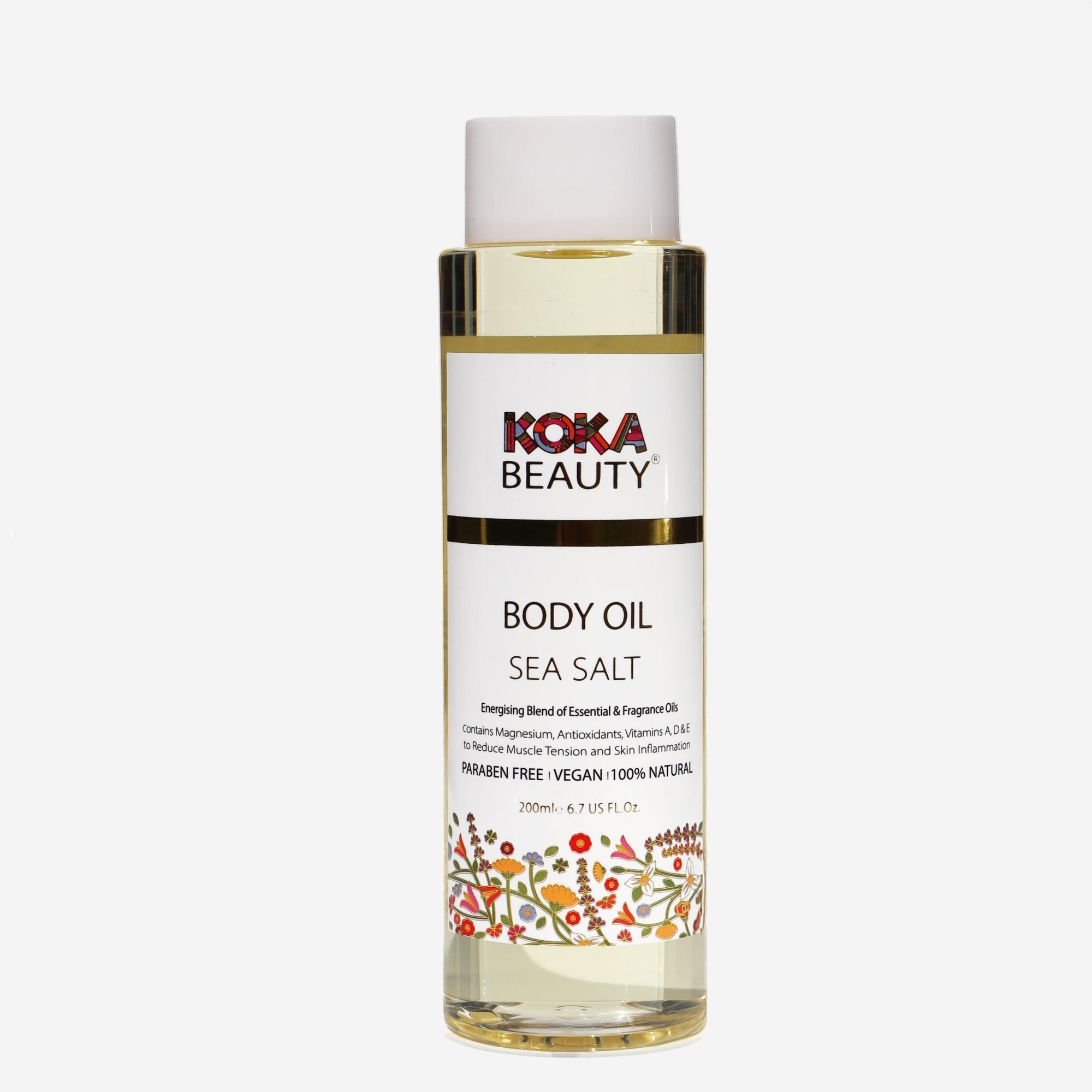 Sea Salt Body Oil | Infused with Magnesium, Vitamin E & Bergamot Essential Oil - Koka Beauty