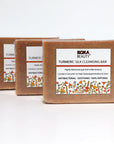 Turmeric Soap Made With Turmeric, Calendula Flowers & Silk - Koka Beauty