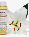 White Lily Body Oil - Fortified with Vitamin E and Lily Essential Oil-Koka Beauty
