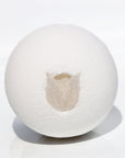 White Lily Silk Bath Bomb, Handmade with Pomegranate Flowers - Koka Beauty